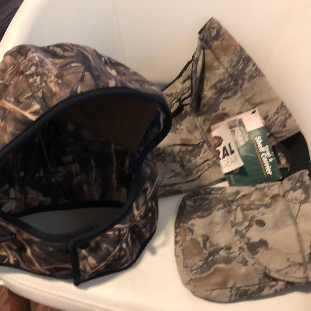 Hunting camouflage shell carrier and head wrapped